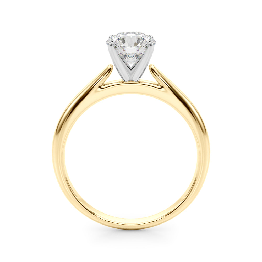 Eternal Remount Ring Round Diamond Engagement Ring — 9K/18K Gold & Platinum