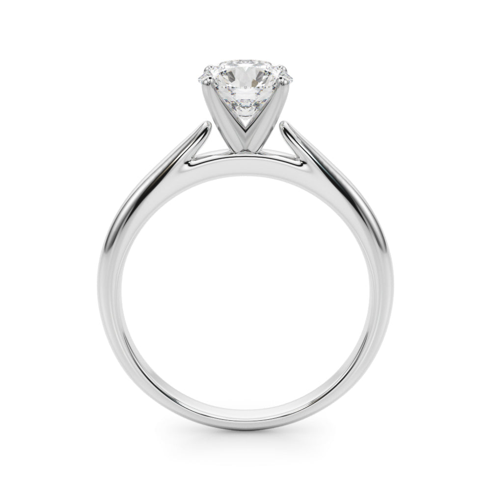 Eternal Remount Ring Round Diamond Engagement Ring — 9K/18K Gold & Platinum