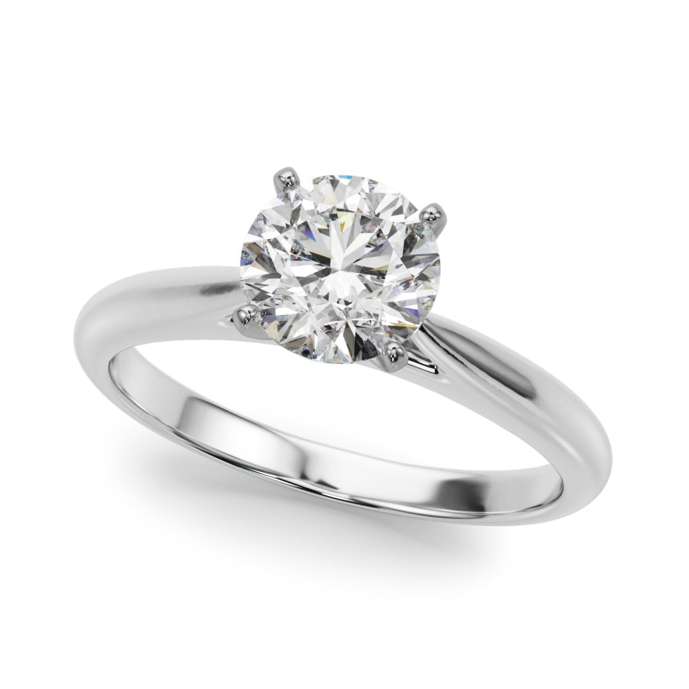Eternal Remount Ring Round Diamond Engagement Ring — 9K/18K Gold & Platinum