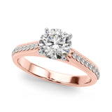 Brilliant Remount Ring Round Diamond Engagement Ring — 9K/18K Gold & Platinum