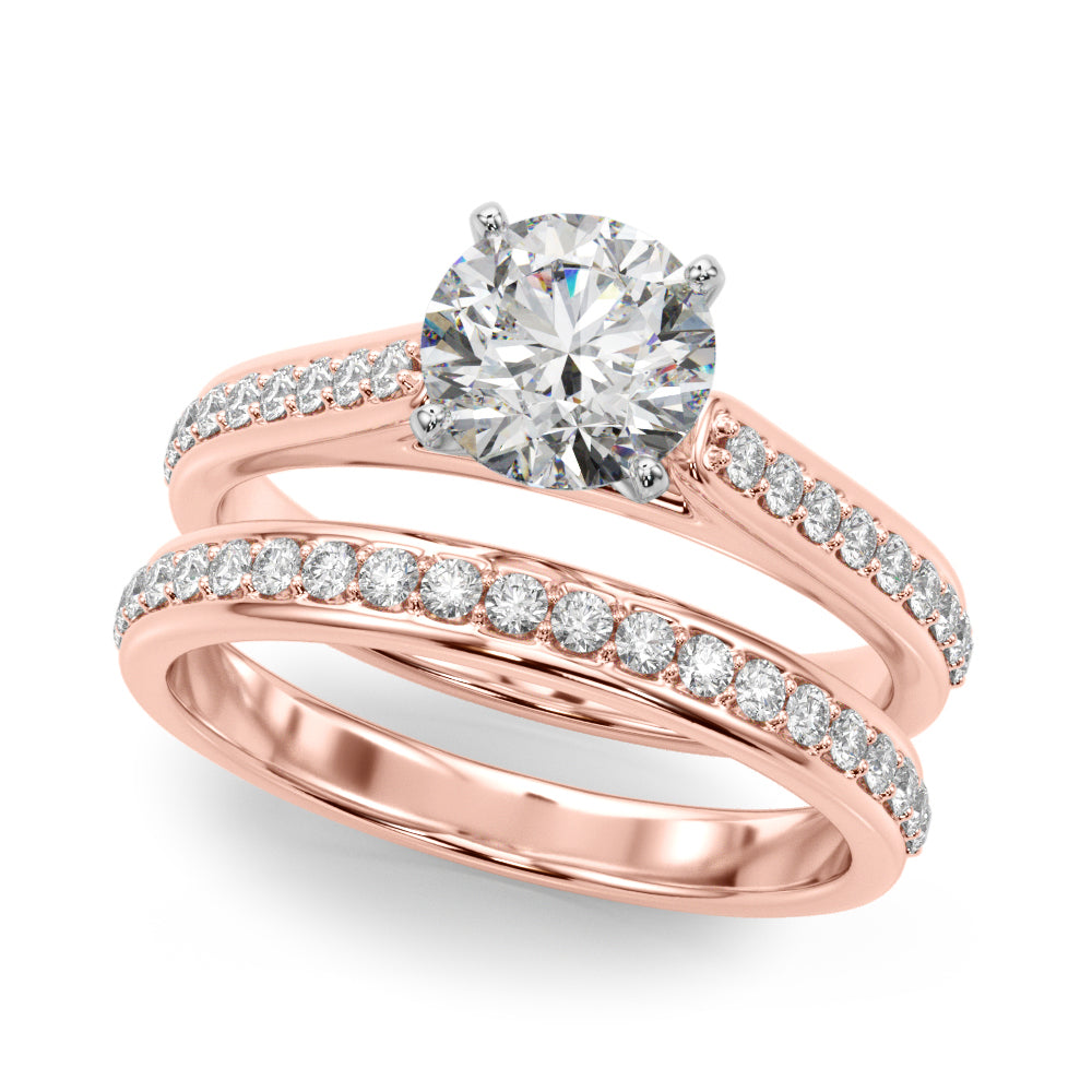 Brilliant Remount Ring Round Diamond Engagement Ring — 9K/18K Gold & Platinum
