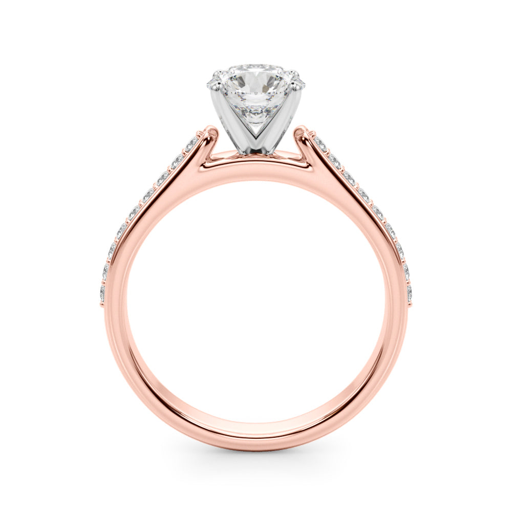 Brilliant Remount Ring Round Diamond Engagement Ring — 9K/18K Gold & Platinum