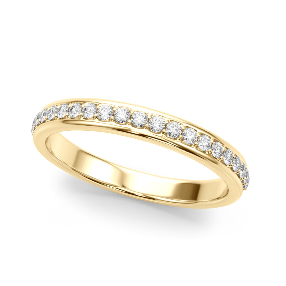 Half Half Eternity Ring in Gold & Platinum