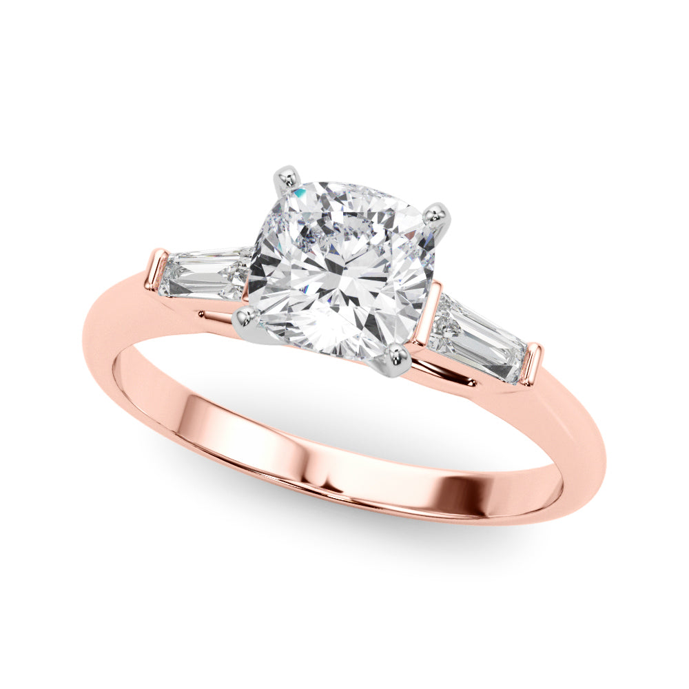 Majestic Remount Ring Round Diamond Engagement Ring — 9K/18K Gold & Platinum