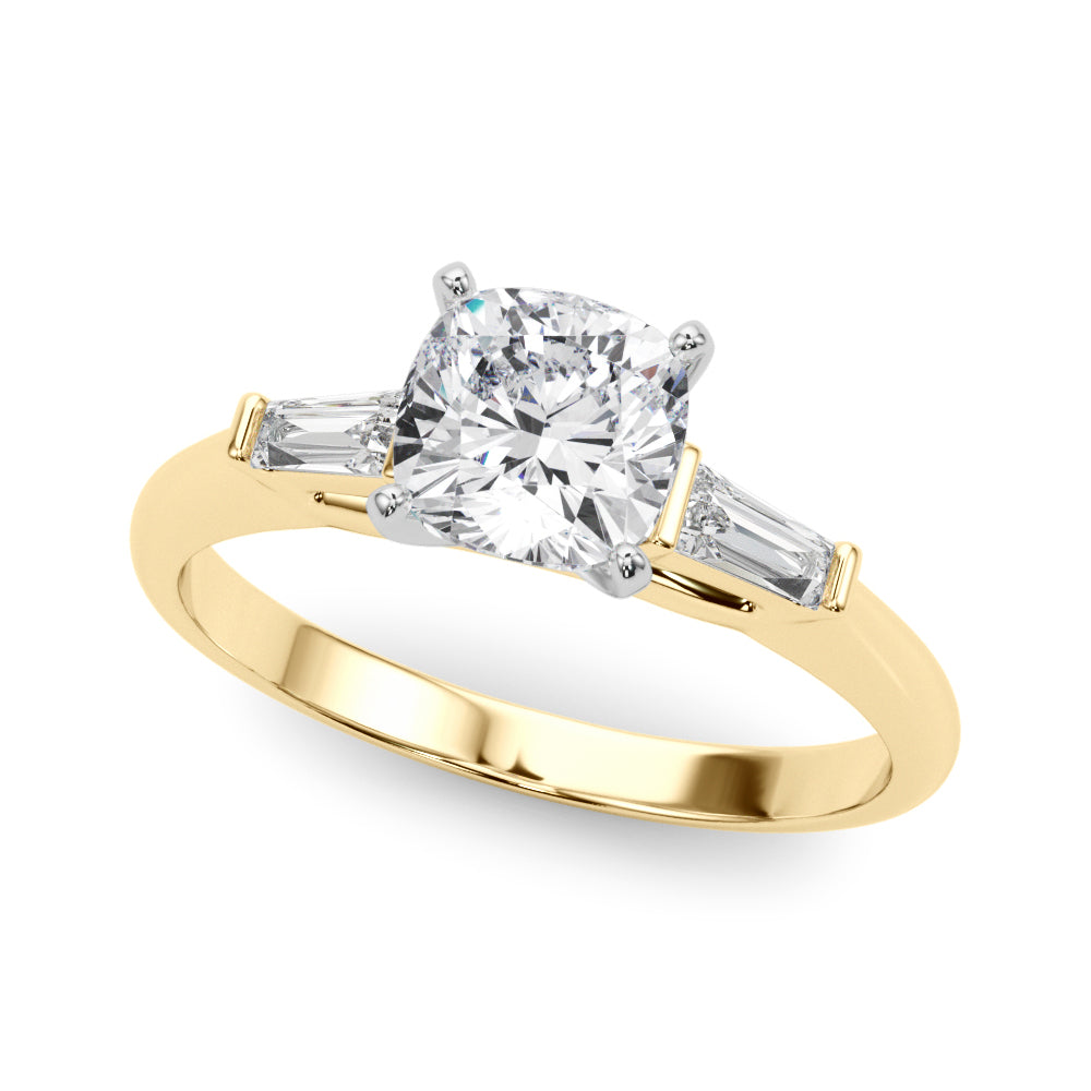 Majestic Remount Ring Round Diamond Engagement Ring — 9K/18K Gold & Platinum