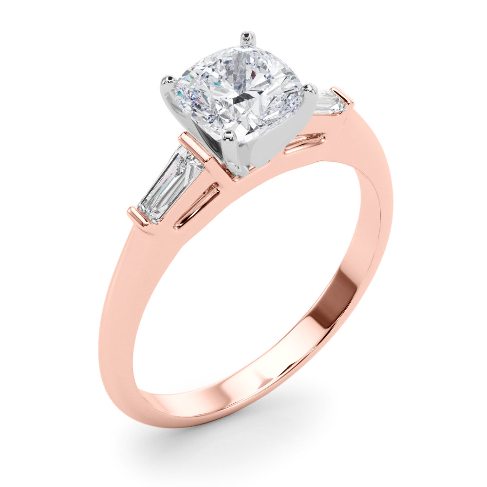 Majestic Remount Ring Round Diamond Engagement Ring — 9K/18K Gold & Platinum