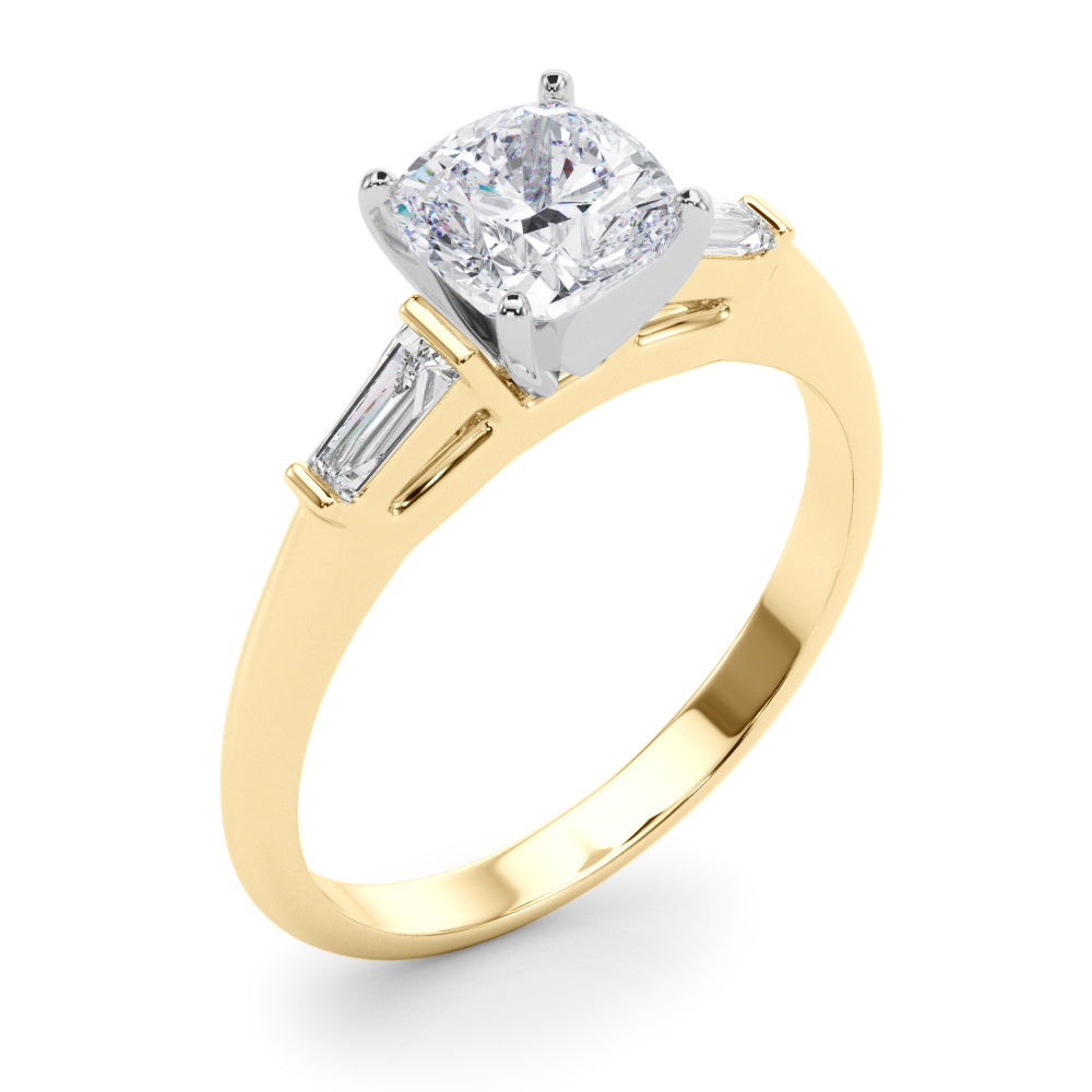 Majestic Remount Ring Round Diamond Engagement Ring — 9K/18K Gold & Platinum