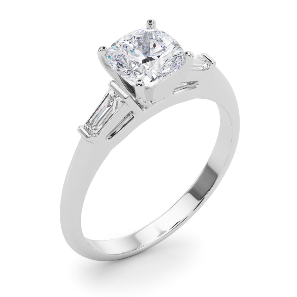 Majestic Remount Ring Round Diamond Engagement Ring — 9K/18K Gold & Platinum