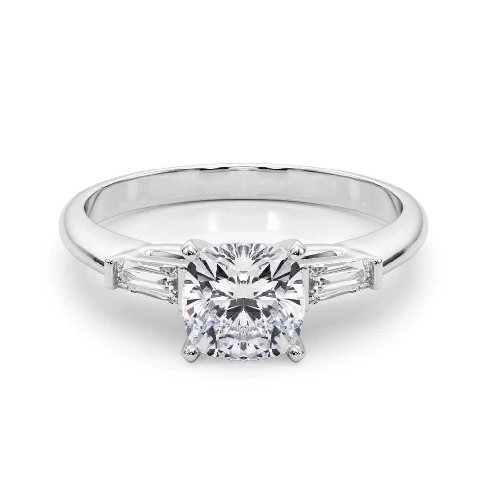 Majestic Remount Ring Round Diamond Engagement Ring — 9K/18K Gold & Platinum
