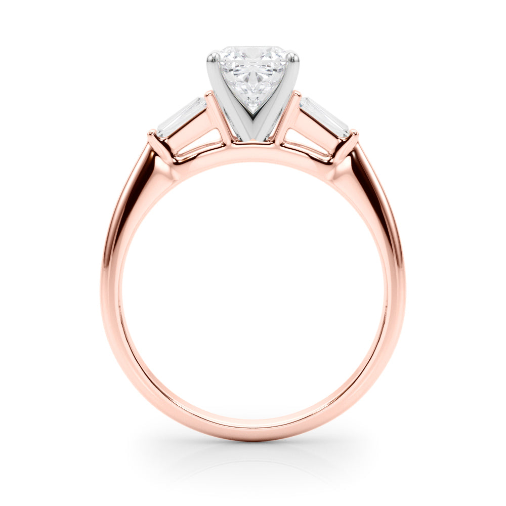 Majestic Remount Ring Round Diamond Engagement Ring — 9K/18K Gold & Platinum