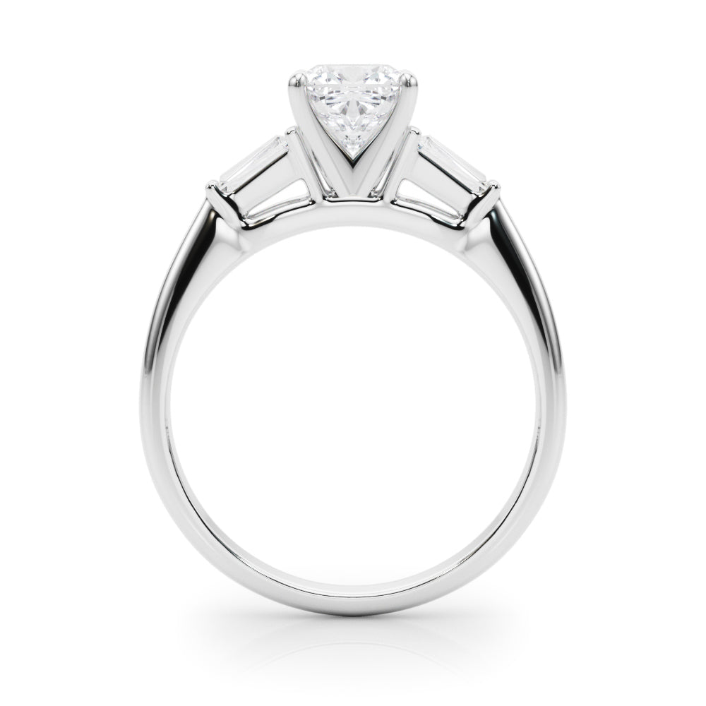 Majestic Remount Ring Round Diamond Engagement Ring — 9K/18K Gold & Platinum