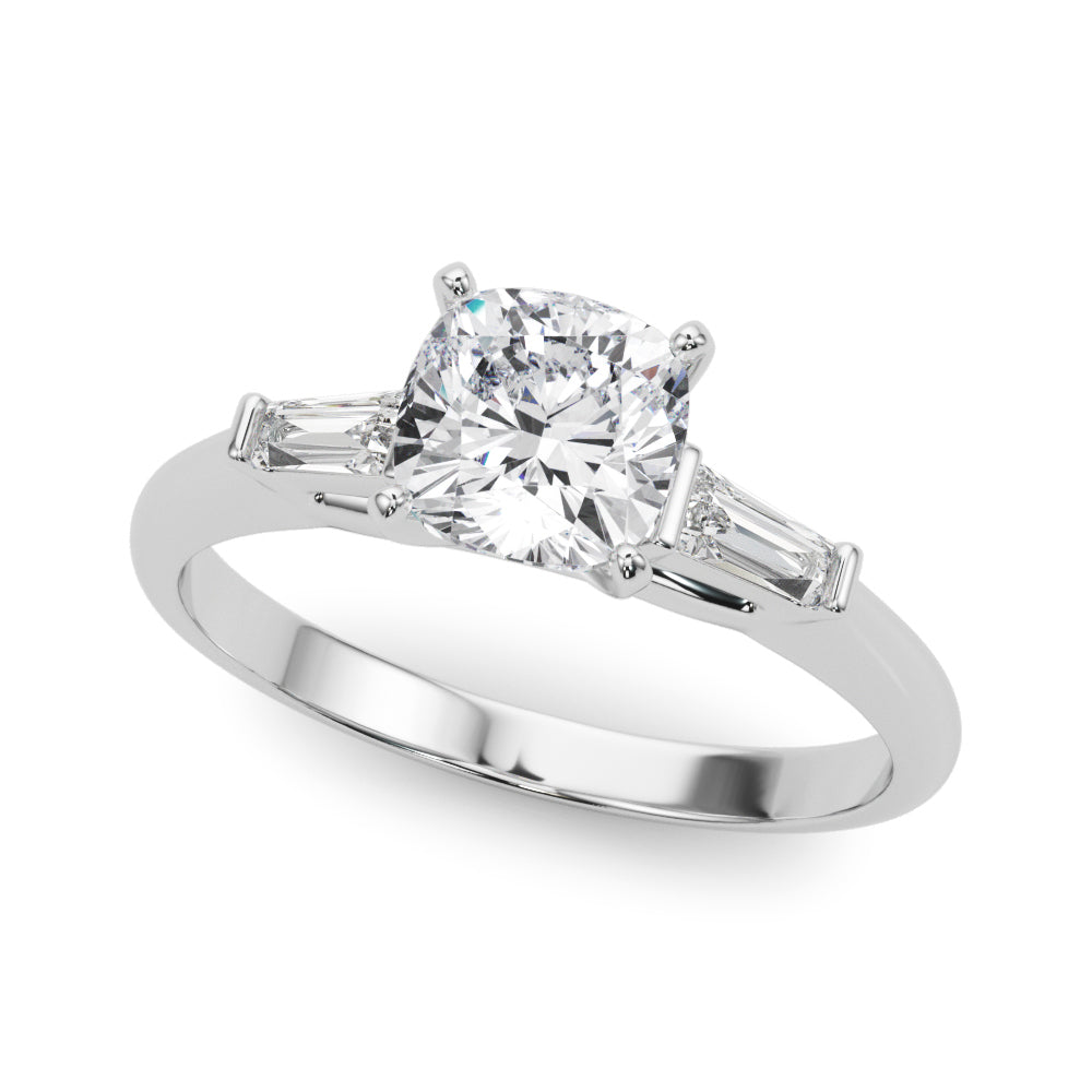 Majestic Remount Ring Round Diamond Engagement Ring — 9K/18K Gold & Platinum