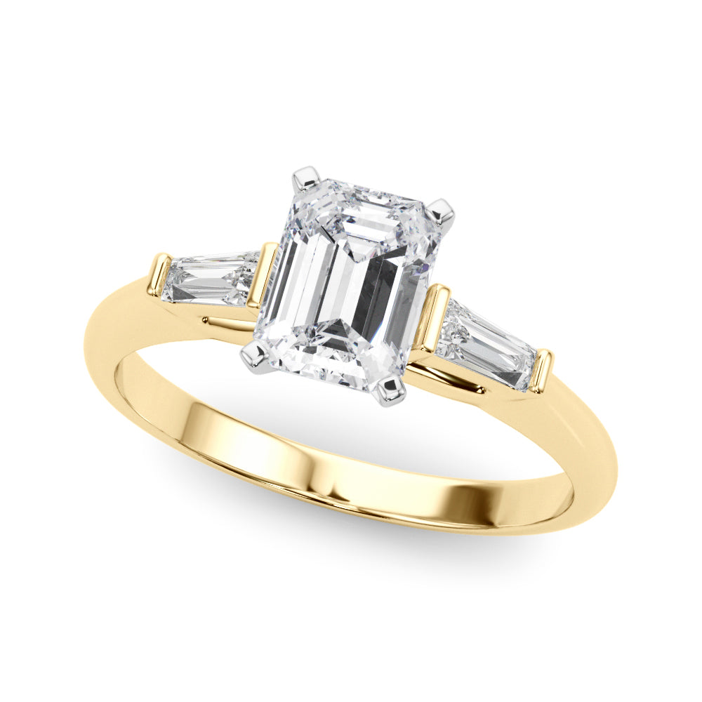 Majestic Remount Ring Round Diamond Engagement Ring — 9K/18K Gold & Platinum