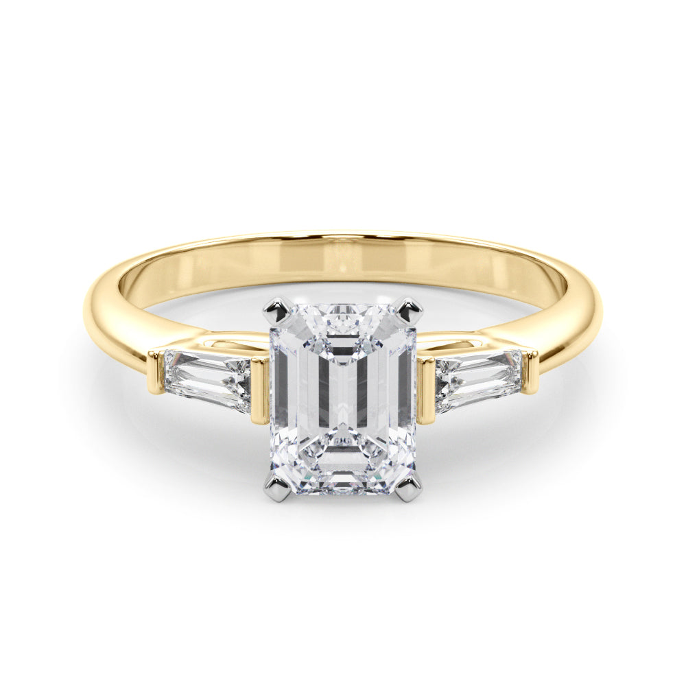 Majestic Remount Ring Round Diamond Engagement Ring — 9K/18K Gold & Platinum