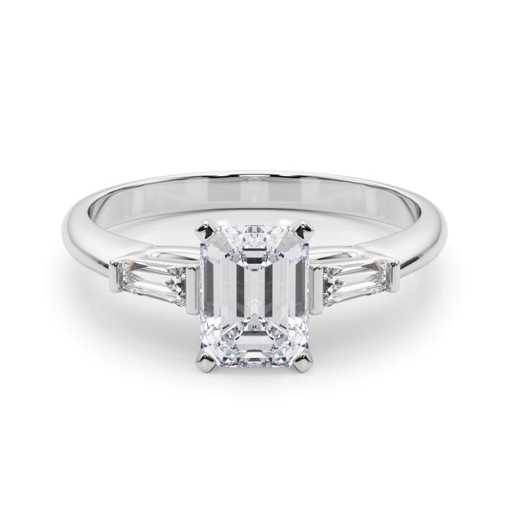 Majestic Remount Ring Round Diamond Engagement Ring — 9K/18K Gold & Platinum