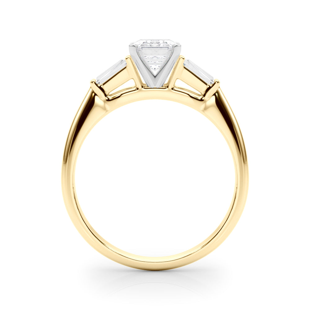 Majestic Remount Ring Round Diamond Engagement Ring — 9K/18K Gold & Platinum