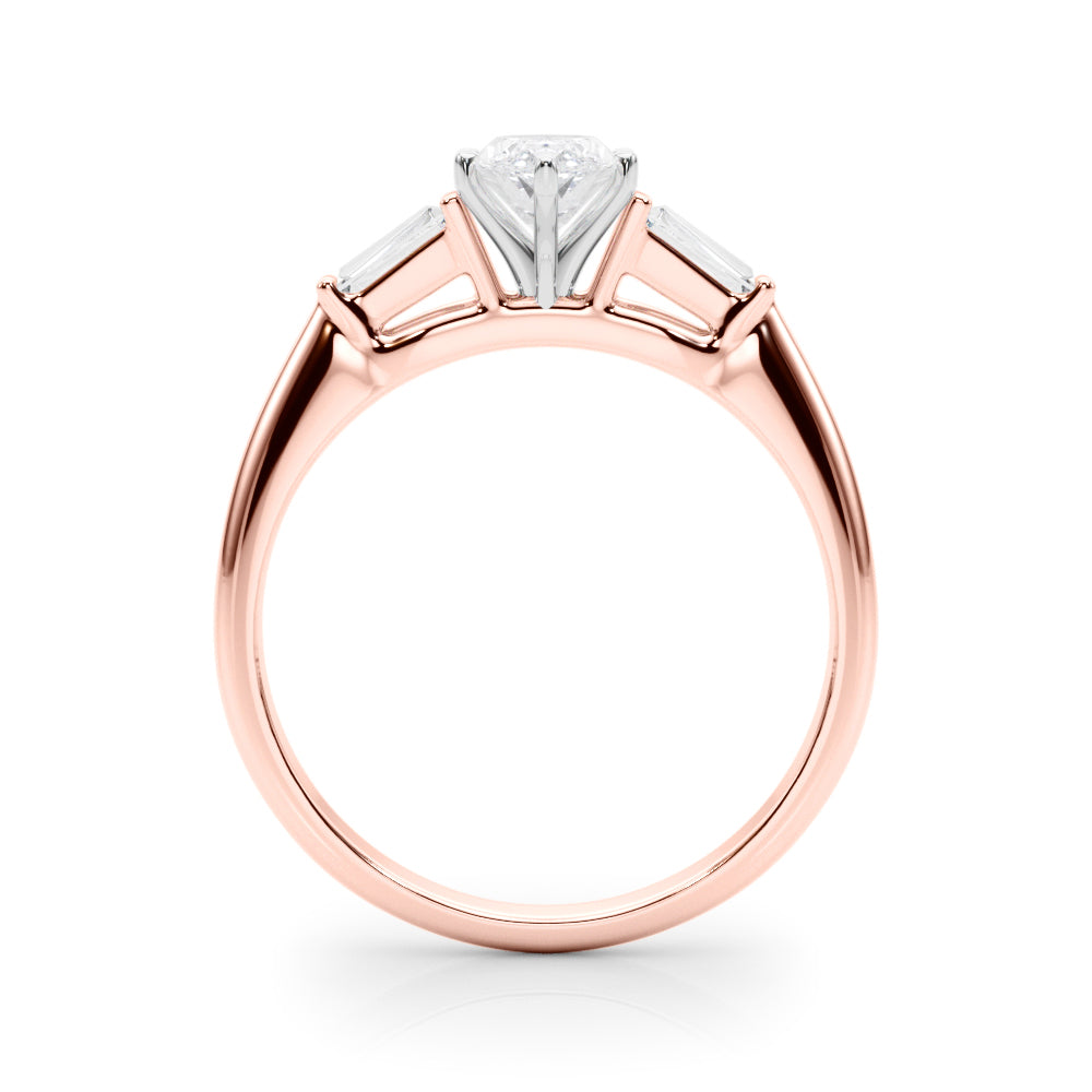 Majestic Remount Ring Round Diamond Engagement Ring — 9K/18K Gold & Platinum