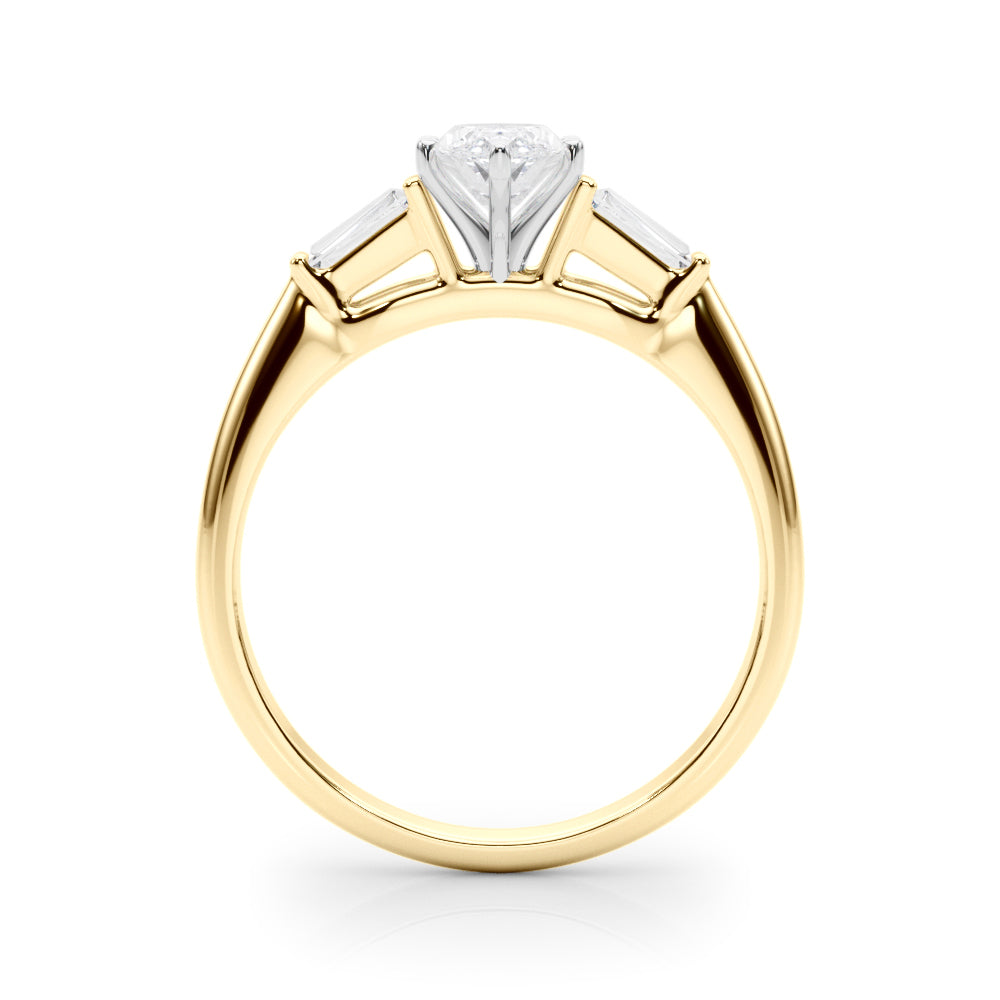 Majestic Remount Ring Round Diamond Engagement Ring — 9K/18K Gold & Platinum