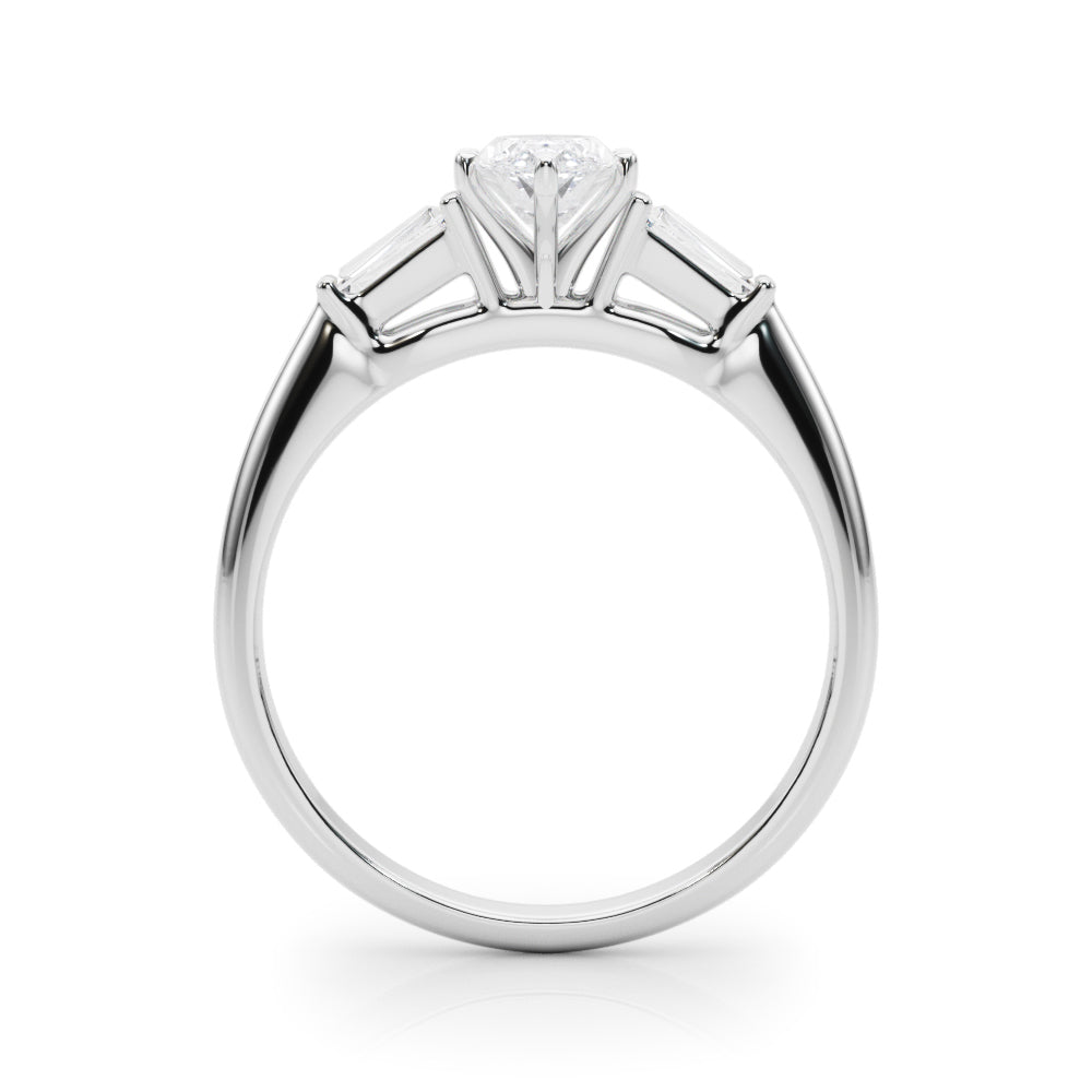 Majestic Remount Ring Round Diamond Engagement Ring — 9K/18K Gold & Platinum