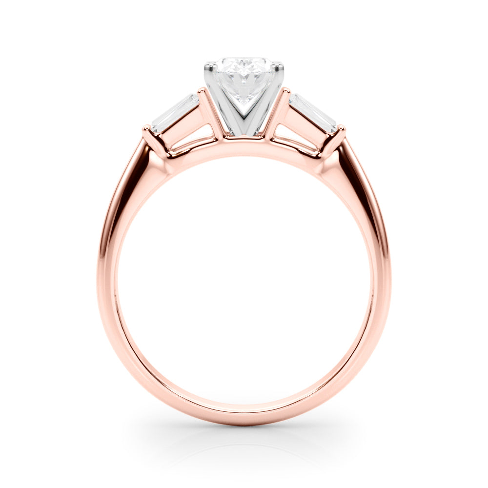 Majestic Remount Ring Round Diamond Engagement Ring — 9K/18K Gold & Platinum