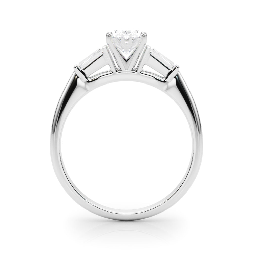 Majestic Remount Ring Round Diamond Engagement Ring — 9K/18K Gold & Platinum