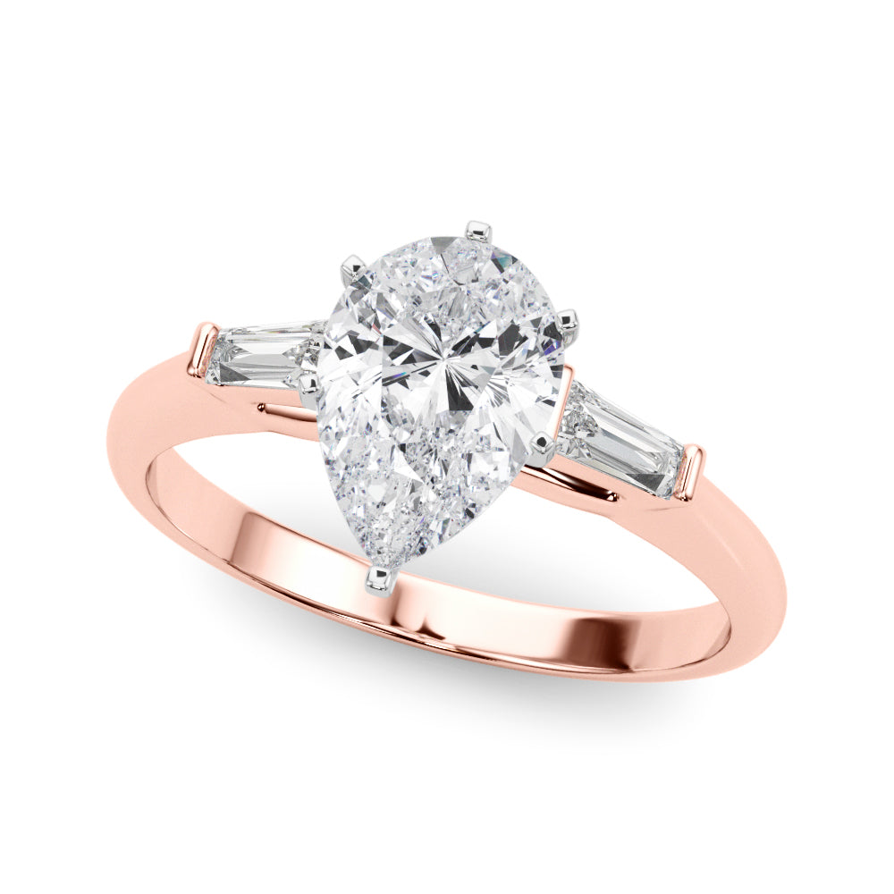 Majestic Remount Ring Round Diamond Engagement Ring — 9K/18K Gold & Platinum
