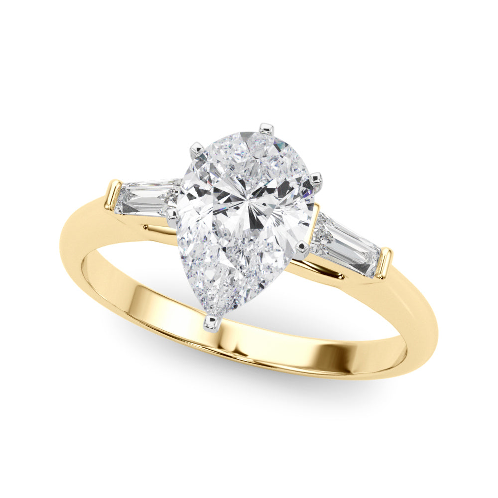 Majestic Remount Ring Round Diamond Engagement Ring — 9K/18K Gold & Platinum