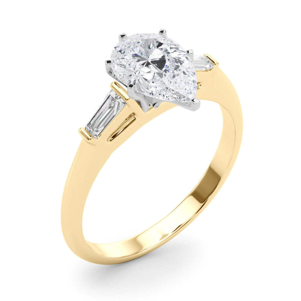 Majestic Remount Ring Round Diamond Engagement Ring — 9K/18K Gold & Platinum