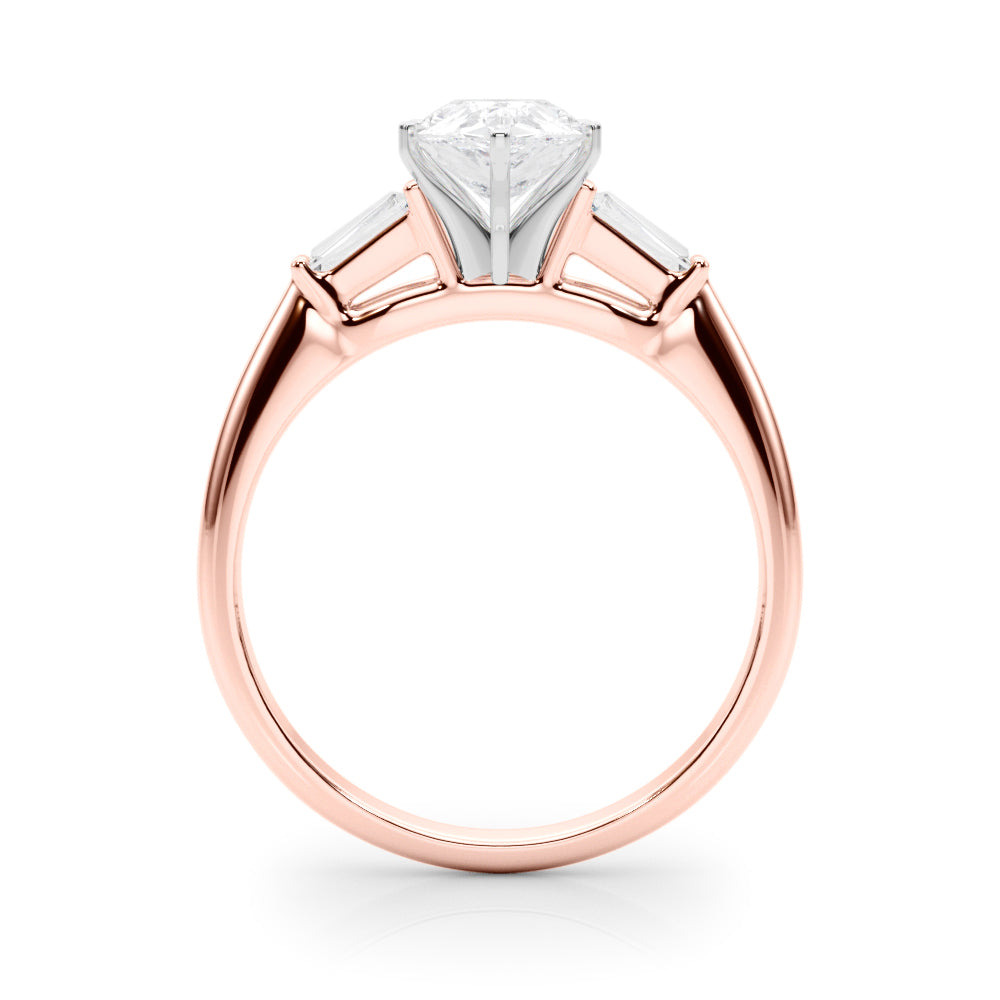 Majestic Remount Ring Round Diamond Engagement Ring — 9K/18K Gold & Platinum