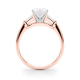 Majestic Remount Ring Round Diamond Engagement Ring — 9K/18K Gold & Platinum
