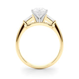 Majestic Remount Ring Round Diamond Engagement Ring — 9K/18K Gold & Platinum