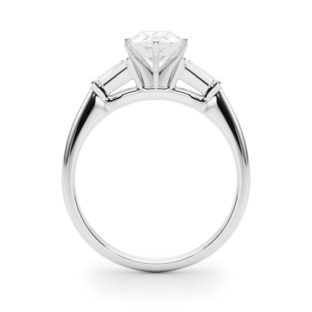 Majestic Remount Ring Round Diamond Engagement Ring — 9K/18K Gold & Platinum