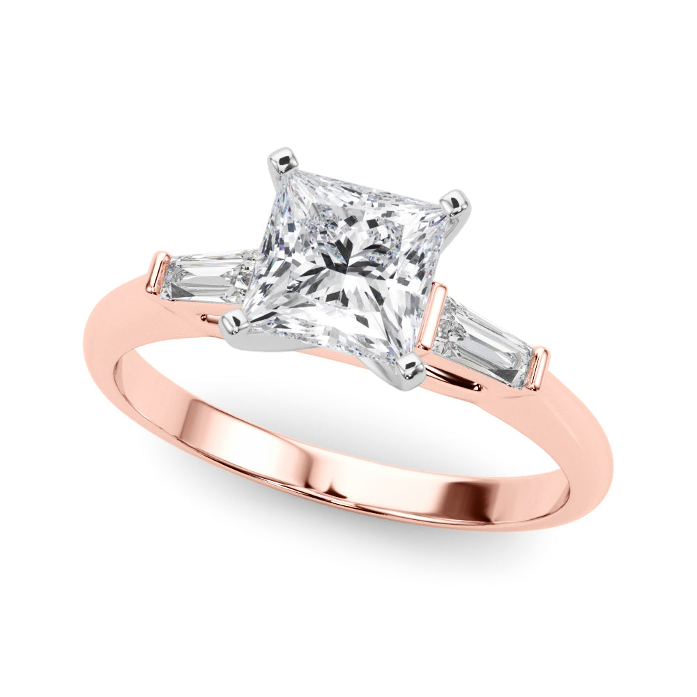 Majestic Remount Ring Round Diamond Engagement Ring — 9K/18K Gold & Platinum