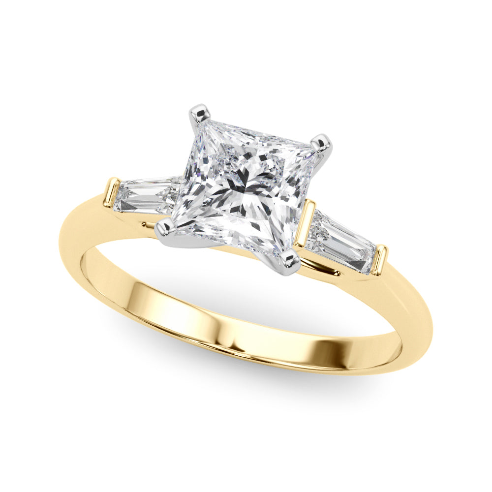 Majestic Remount Ring Round Diamond Engagement Ring — 9K/18K Gold & Platinum