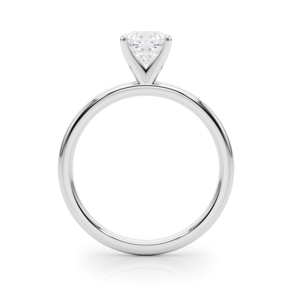 Noble Remount Ring Round Diamond Engagement Ring — 9K/18K Gold & Platinum