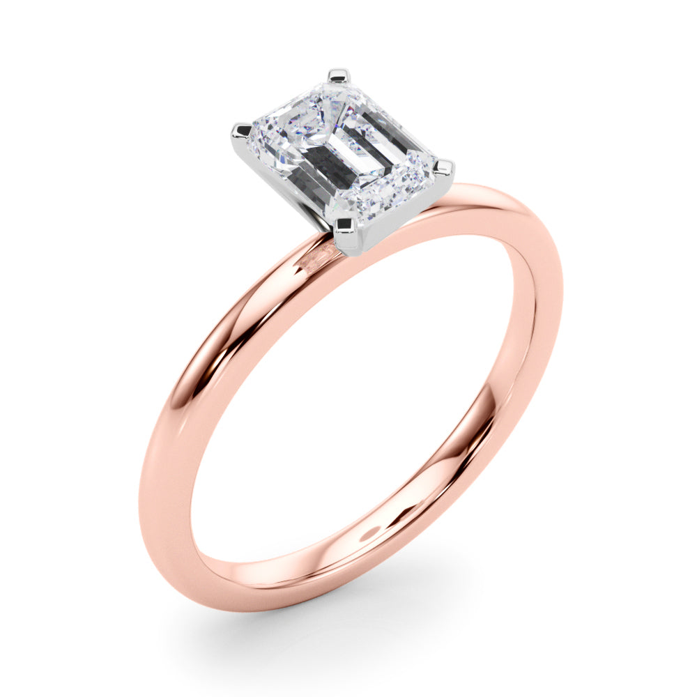 Noble Remount Ring Round Diamond Engagement Ring — 9K/18K Gold & Platinum