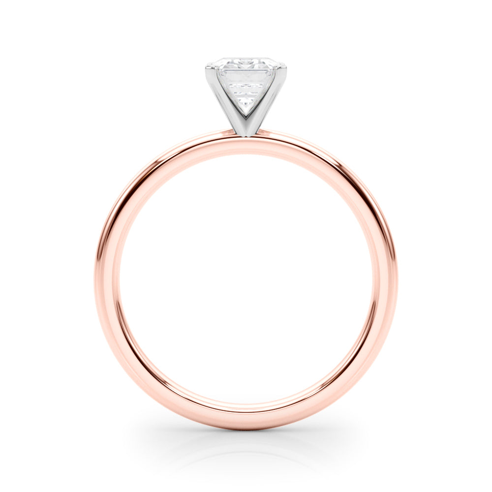 Noble Remount Ring Round Diamond Engagement Ring — 9K/18K Gold & Platinum