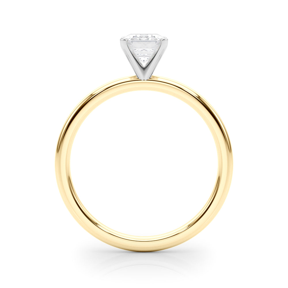 Noble Remount Ring Round Diamond Engagement Ring — 9K/18K Gold & Platinum