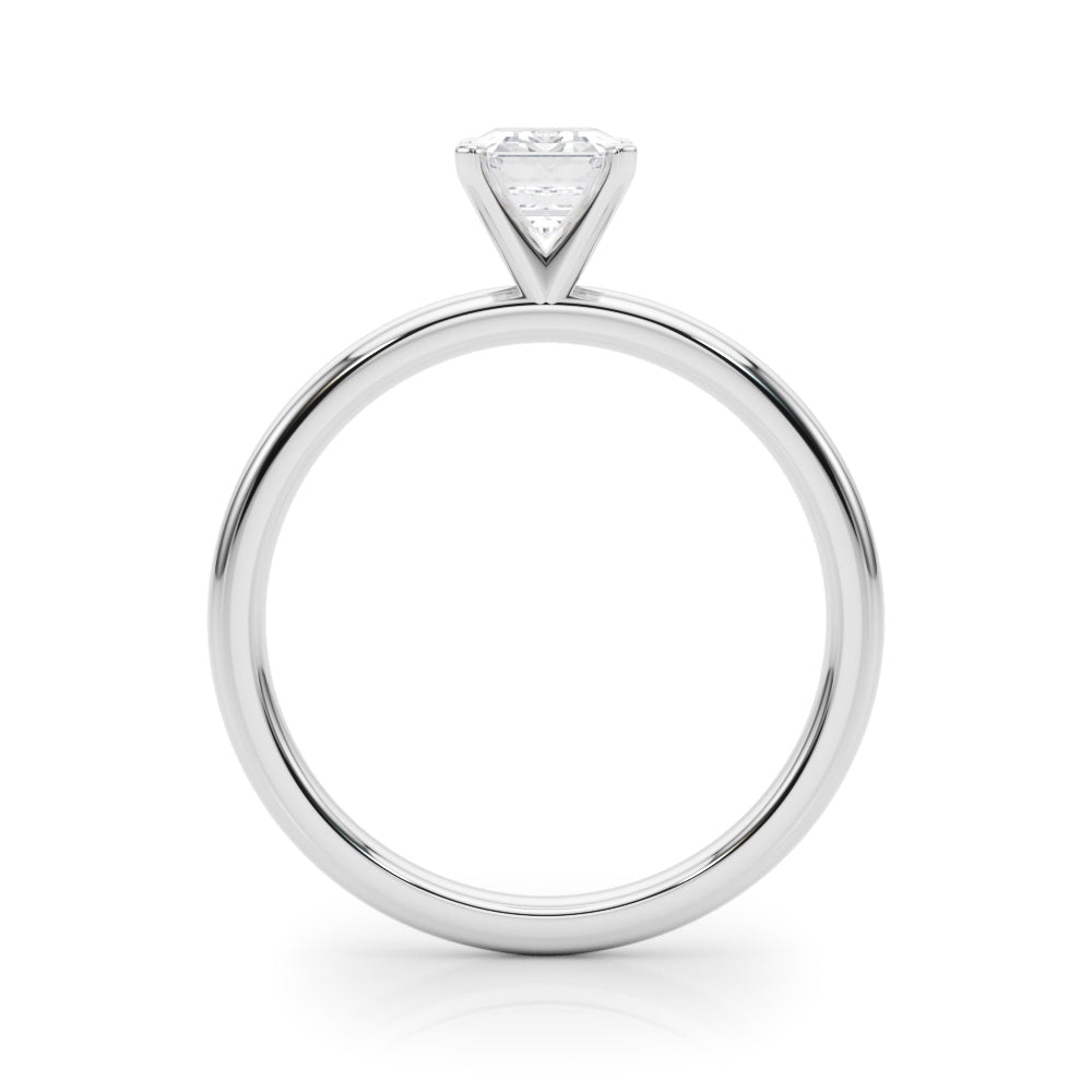 Noble Remount Ring Round Diamond Engagement Ring — 9K/18K Gold & Platinum