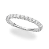 Diamond Half Eternity Ring in Gold & Platinum