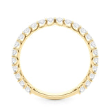 Prong Set Half Eternity Ring in Gold & Platinum