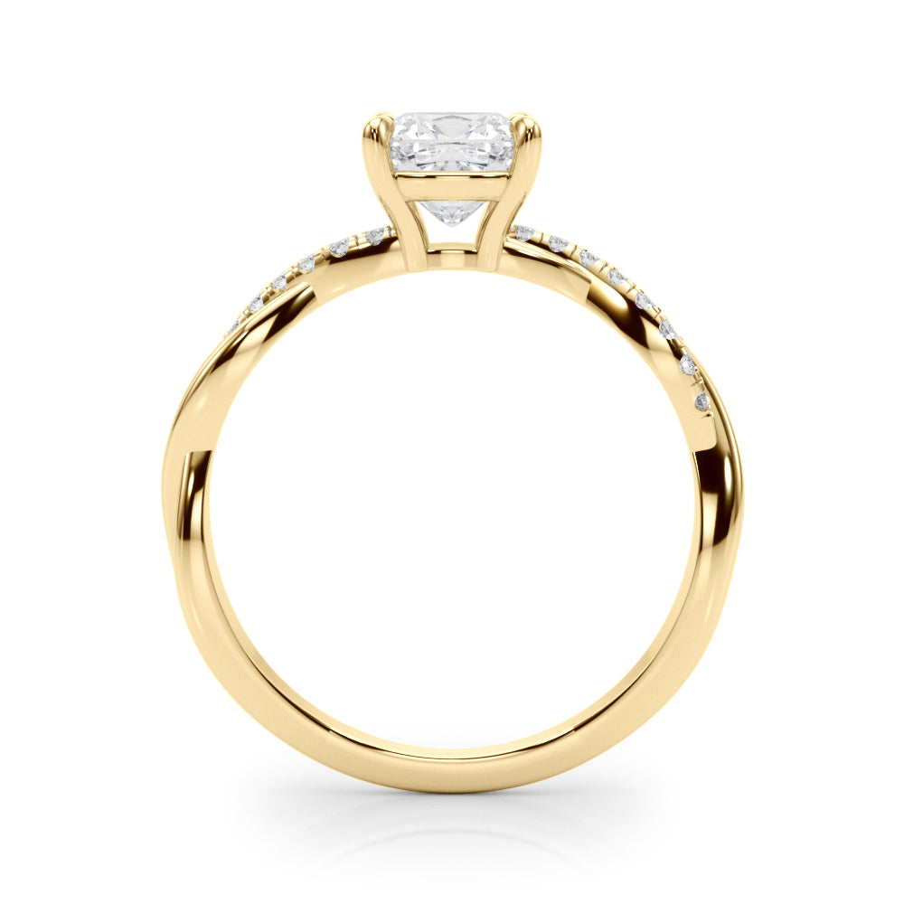 Bespoke Sidestone Cushion Diamond Engagement Ring — 9K/18K Gold & Platinum