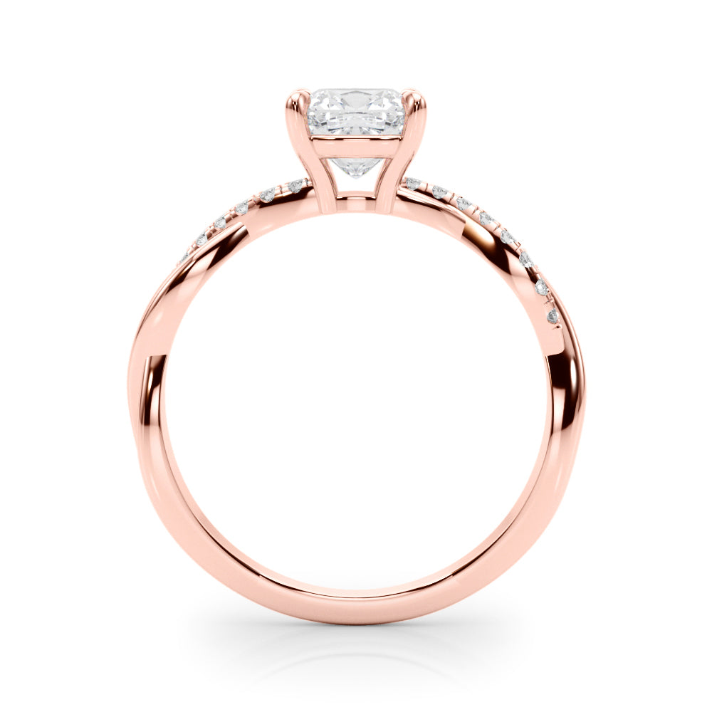 Bespoke Sidestone Cushion Diamond Engagement Ring — 9K/18K Gold & Platinum