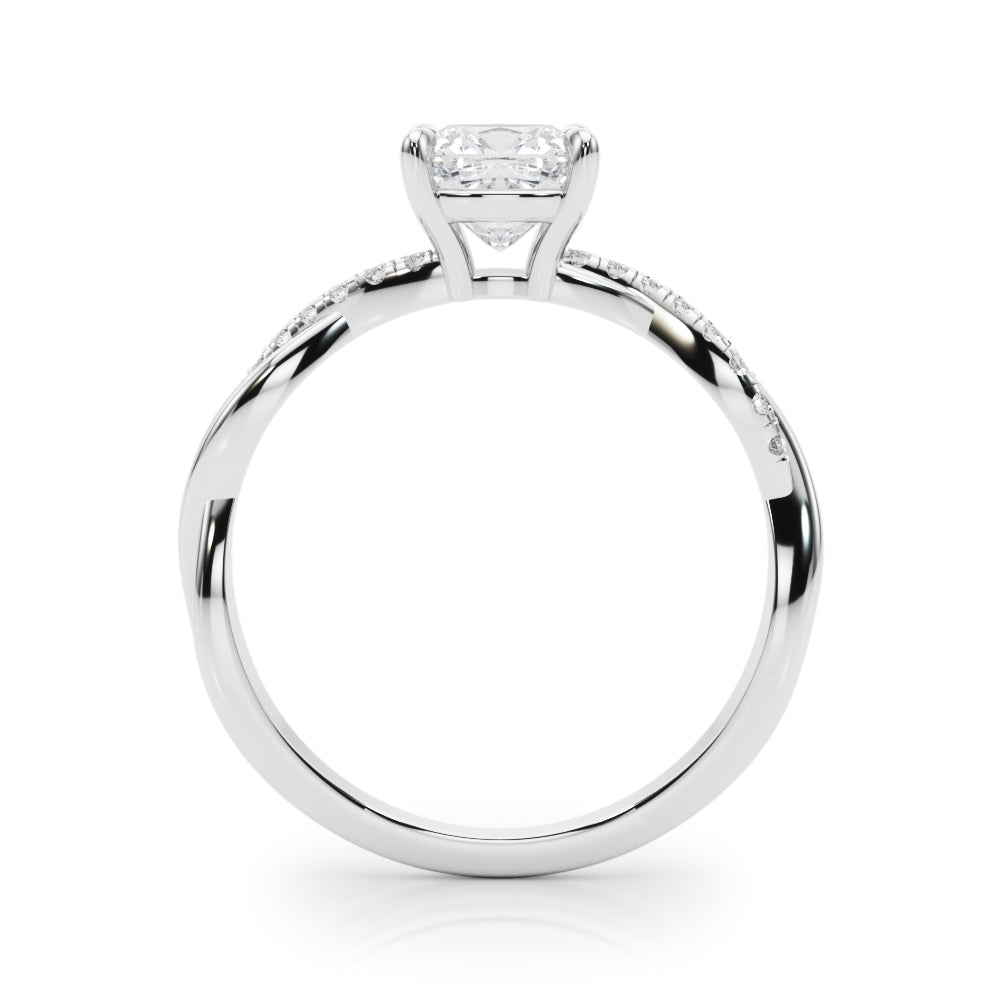 Bespoke Sidestone Cushion Diamond Engagement Ring — 9K/18K Gold & Platinum