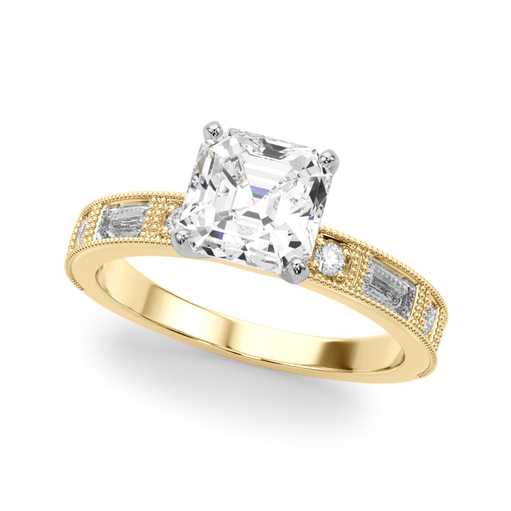 Bespoke Remount Engagement Ring Round Diamond Engagement Ring — 9K/18K Gold & Platinum