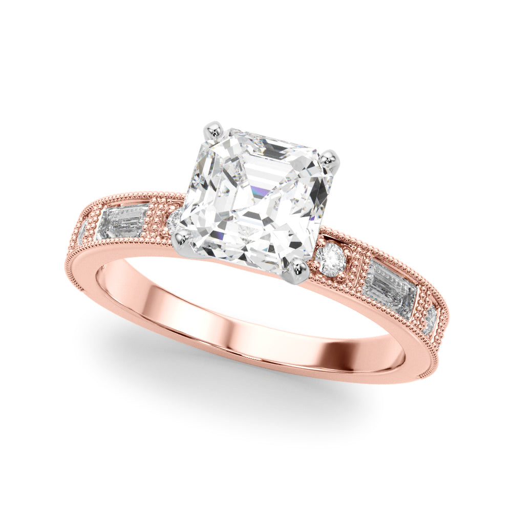 Bespoke Remount Engagement Ring Round Diamond Engagement Ring — 9K/18K Gold & Platinum