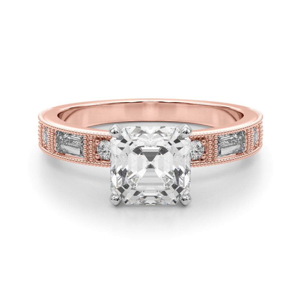 Bespoke Remount Engagement Ring Round Diamond Engagement Ring — 9K/18K Gold & Platinum