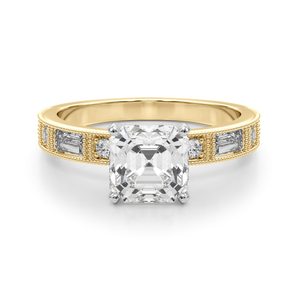 Bespoke Remount Engagement Ring Round Diamond Engagement Ring — 9K/18K Gold & Platinum
