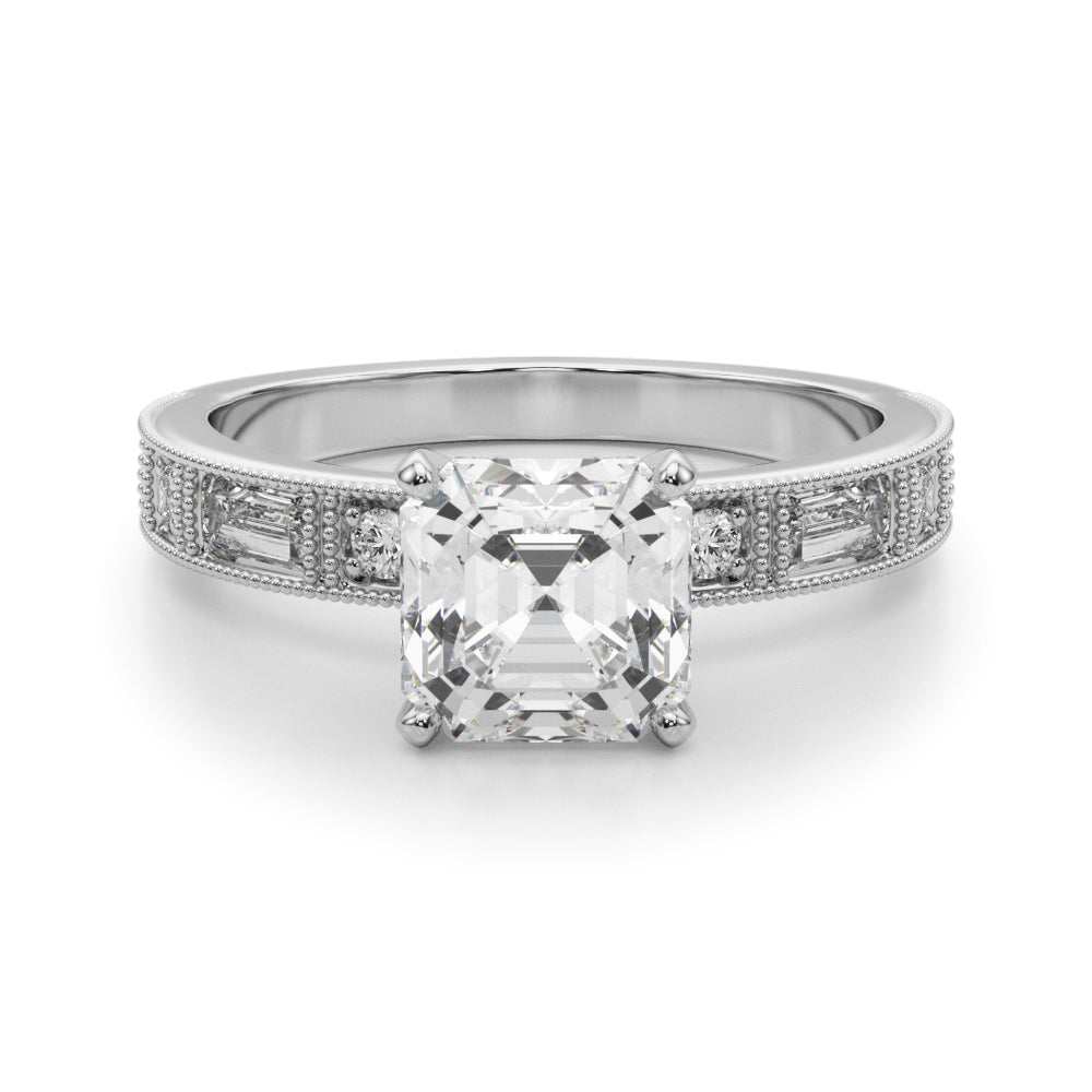 Bespoke Remount Engagement Ring Round Diamond Engagement Ring — 9K/18K Gold & Platinum