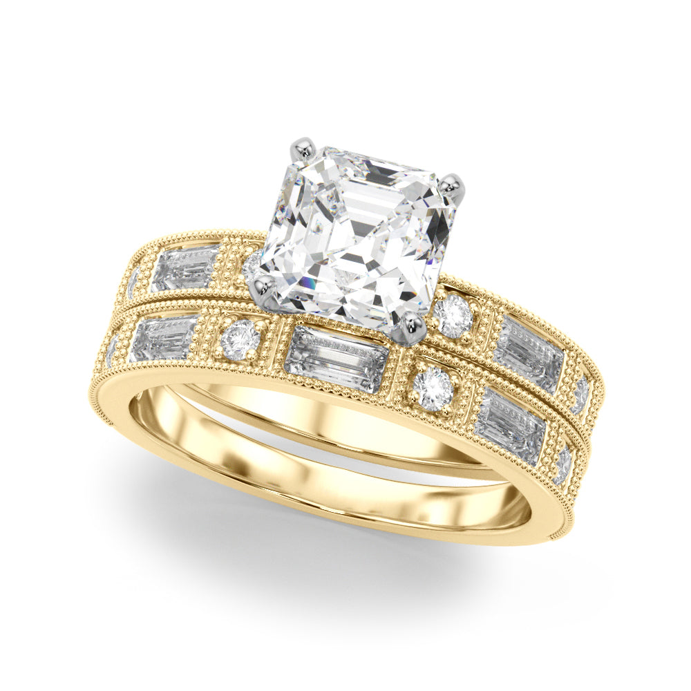 Bespoke Remount Engagement Ring Round Diamond Engagement Ring — 9K/18K Gold & Platinum
